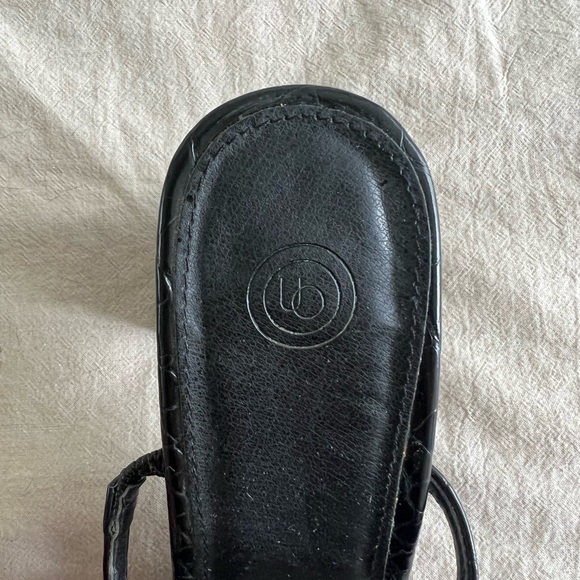 UO Strappy Heels in black croc (size 8) - Picture 5 of 11